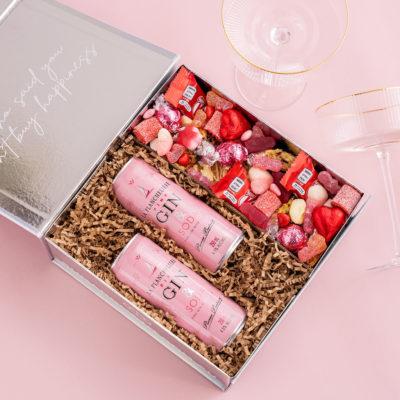 Pink Gin and Soda Dessert Box - Pink Dessert Box