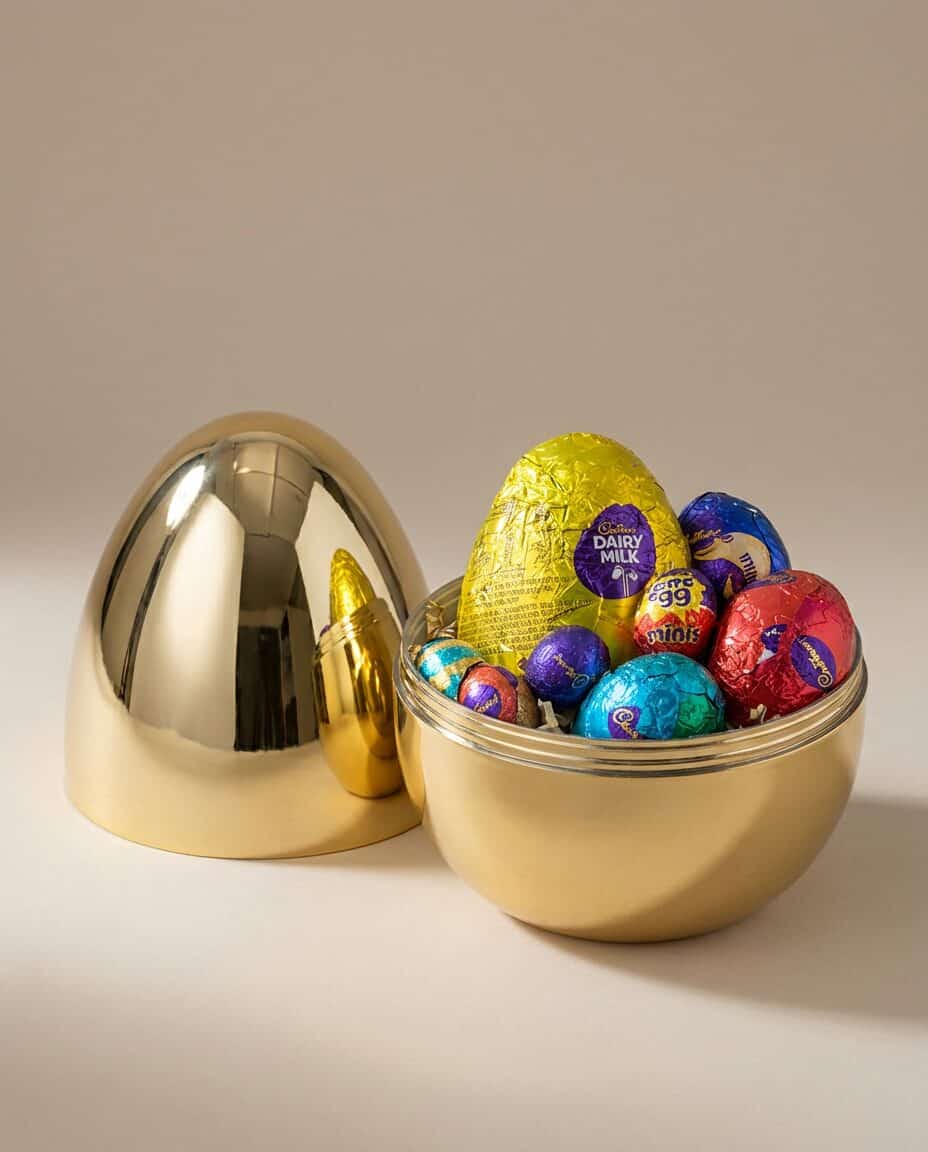 Golden Easter Egg Chocolate Hamper