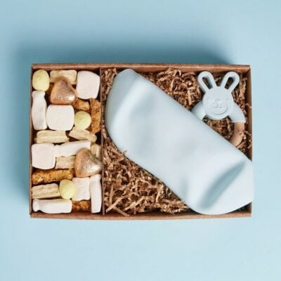 Baby Boy Gift Box with Sweet Treats Baby Boy Gift Box with Sweet Treats