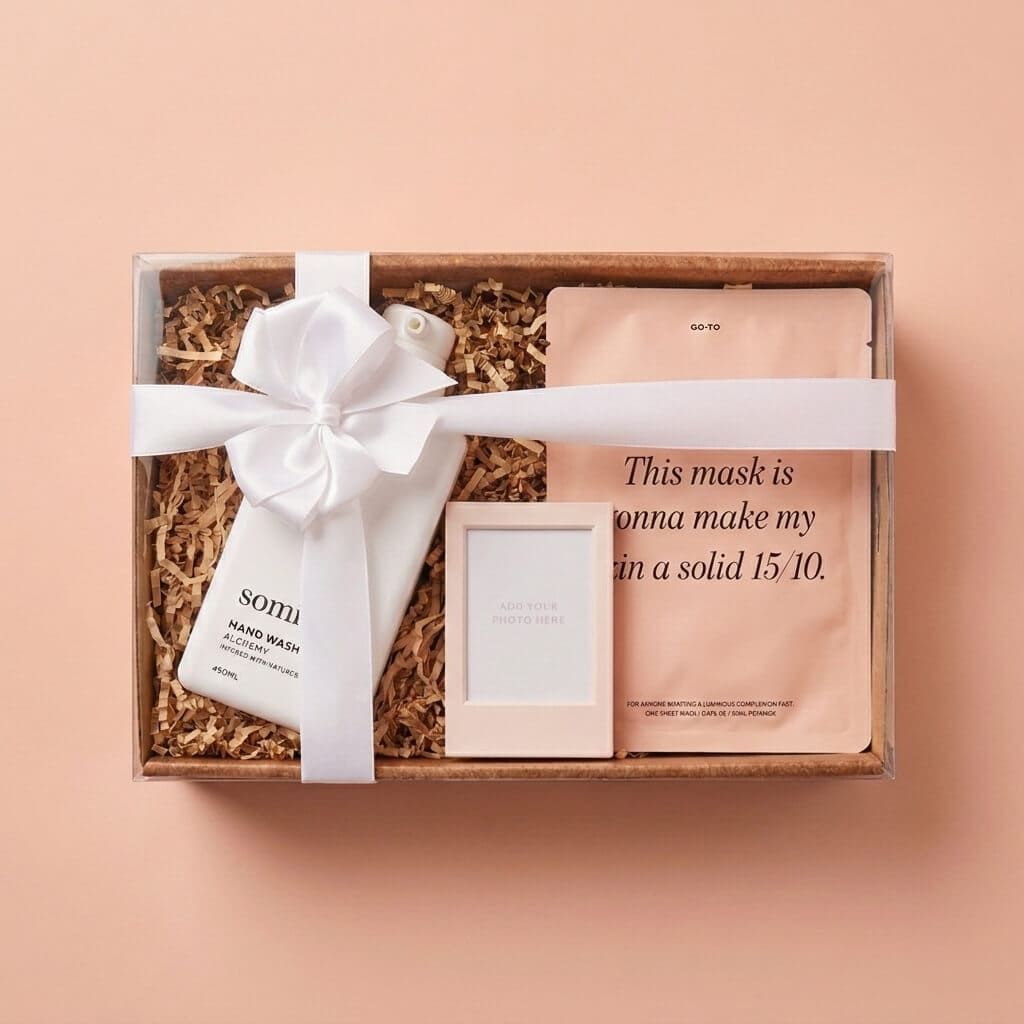 Somic Skincare Pamper Hamper with Personalised Polaroid Somic Skincare Pamper Hamper with Personalised Polaroid
